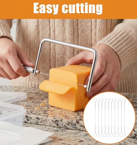 10 Pcs Stainless Steel Cheese Cutter Wire Replacement Set