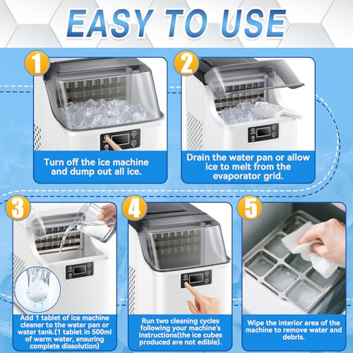 Vereclue Ice Machine Cleaner Tablets - Nickel-Safe Descaler (36 Pack)
