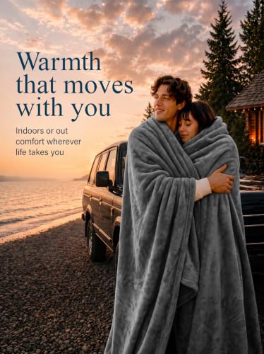 Utopia Bedding Twin Size Fleece Bed Blanket - Grey, 60x80 Inches, Ultra Soft