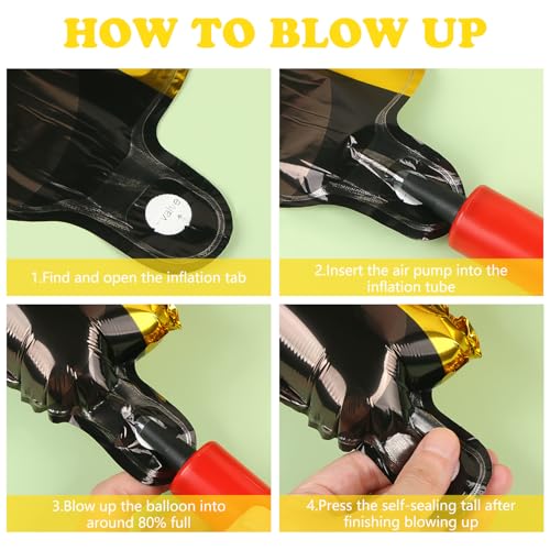 Hammer and Drill Balloons - 10 Pack Inflatable Party Decorations