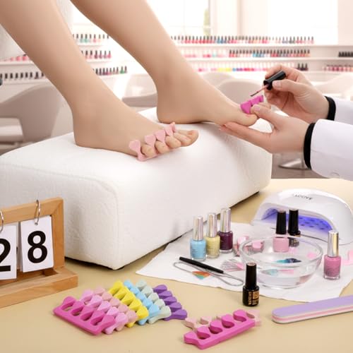 YBEATY 35 PCS Heart Sponge Toe Separators Set for Pedicure & Manicure