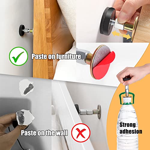 SPEETH Adjustable Headboard Wall Stoppers Pack - Bed Frame Anti-Shake Supports