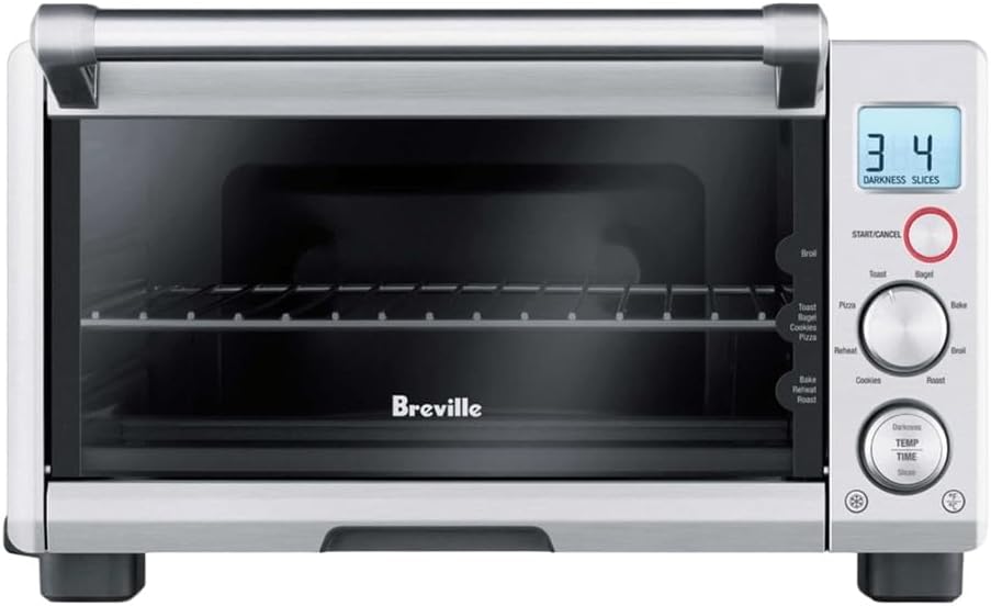 Breville Compact Smart Oven - Versatile Countertop Toaster Oven in Brushed Stainless Steel