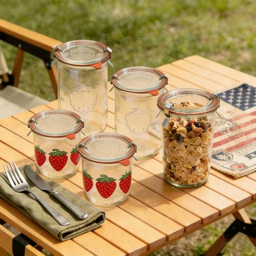 20 Stainless Steel Clips for Weck Jars - Airtight Clamps for Food Preservation