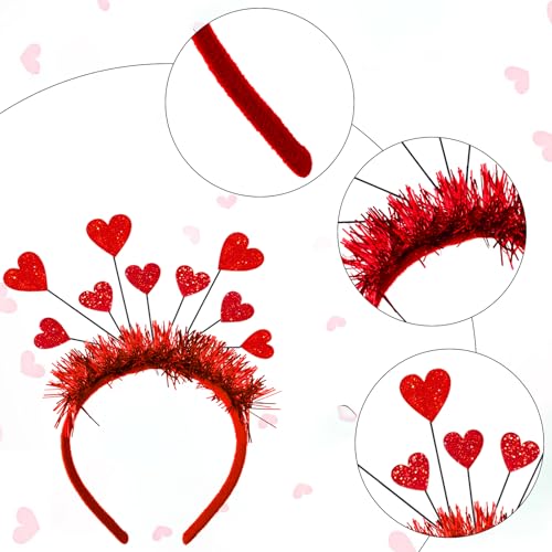 Valentine Heart Headband and Sunglasses Party Set