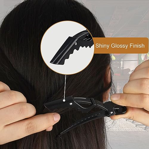 GlamorDove Alligator Hair Sectioning Clips 6-Pack for Styling and Salon