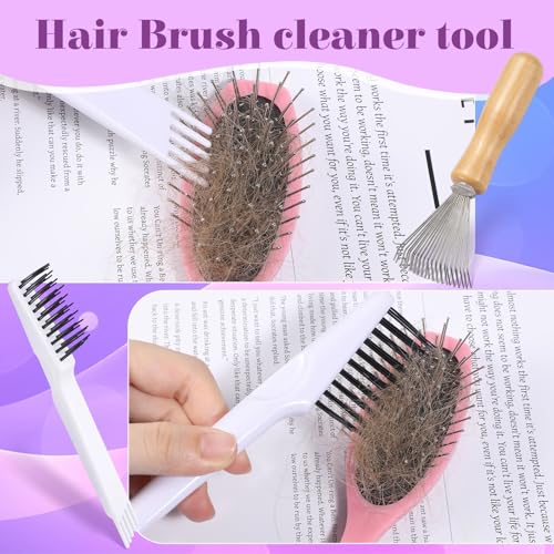 Hair Brush Cleaner Tool Set - 2 Piece Portable Comb Cleaner
