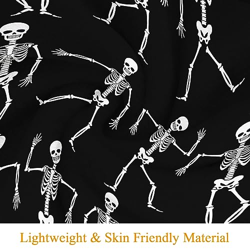 JOOCAR Halloween Flannel Throw Blanket - Lightweight Cozy 40x50 Inch