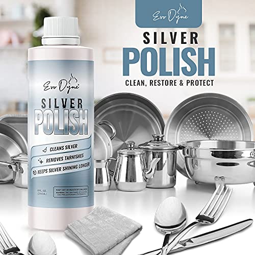 Evo Dyne Silver Polish 8 oz - Jewelry & Silver Tarnish Remover