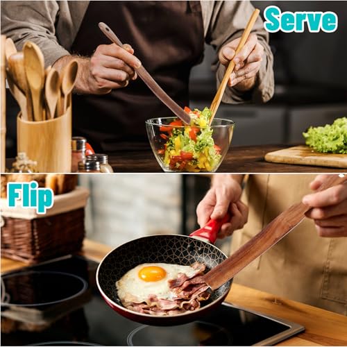 11 Inch Wooden Spurtle for Sourdough Mixing & Stirring