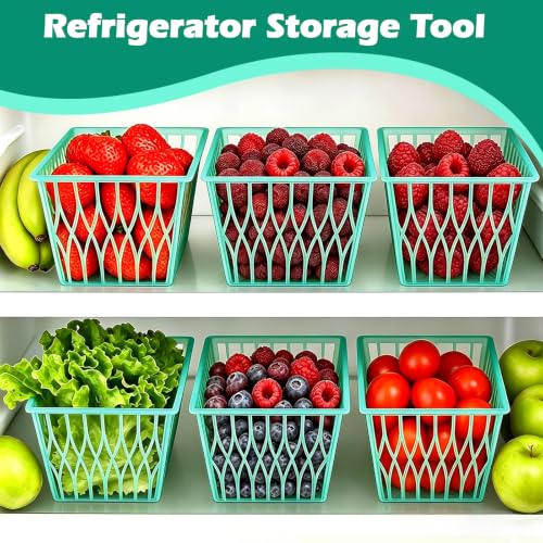 20 Pack Plastic Berry Baskets - 4-Inch Fruit & Vegetable Storage
