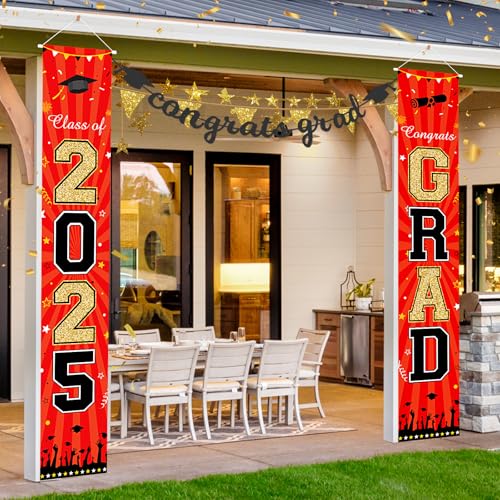 2025 Graduation Banner – Large Congrats Grad Door Sign 70.9"x11.8"