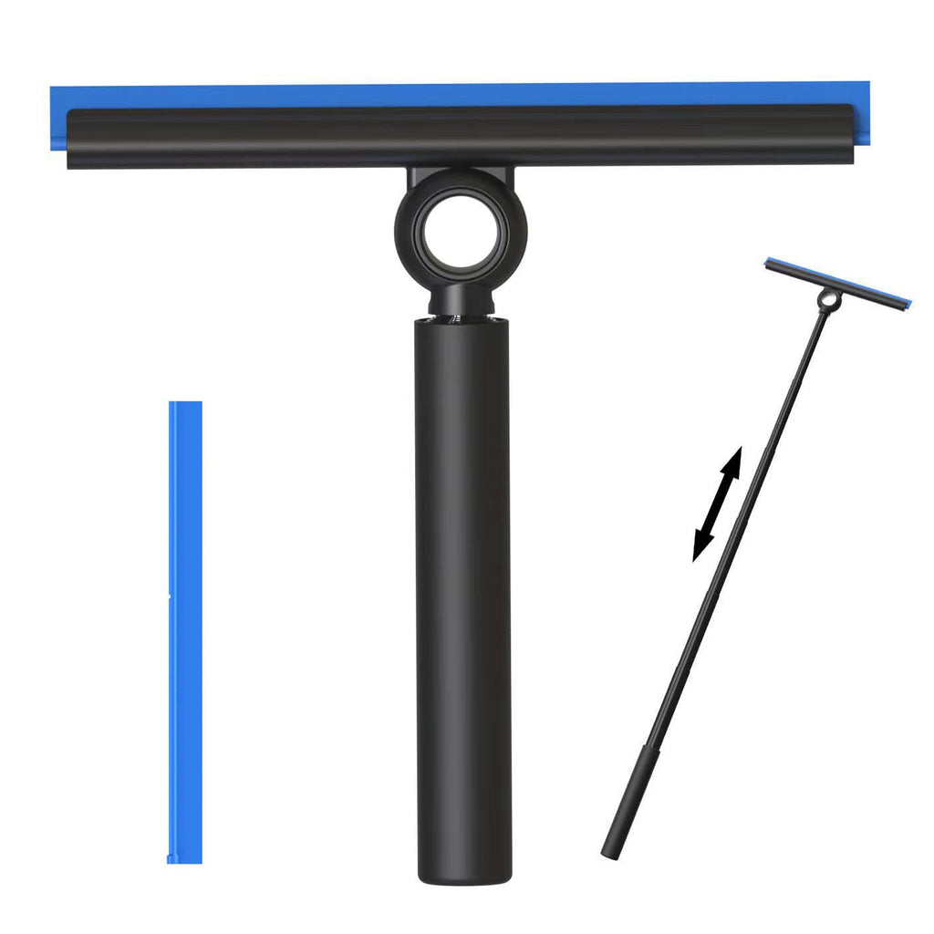 EHOMGUI Shower Squeegee for Glass Doors, Squeegee with Long Handle, Telescoping Squeegee for Shower, Extendable Window Cleaner Tool for Car Windows, Tile Walls, Sliding Door, Shower Glass Door