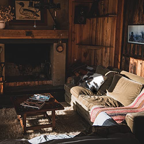 6-Piece Cowhide Print Throw Pillow Covers - 18x18 Inch Rustic Farmhouse Decor