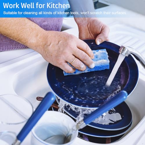 8-Pack Mcyye Compressed Kitchen Sponges - Non-Scratch Cleaning