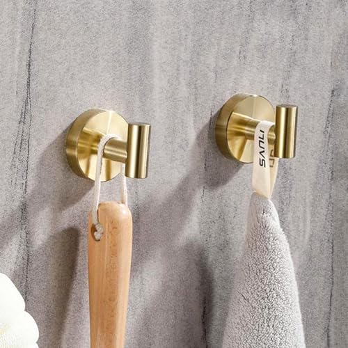 Wexecon 2-Pack Stainless Steel Suction Cup Hooks - No Drill, Removable & Reusable for Bathroom & Kitchen