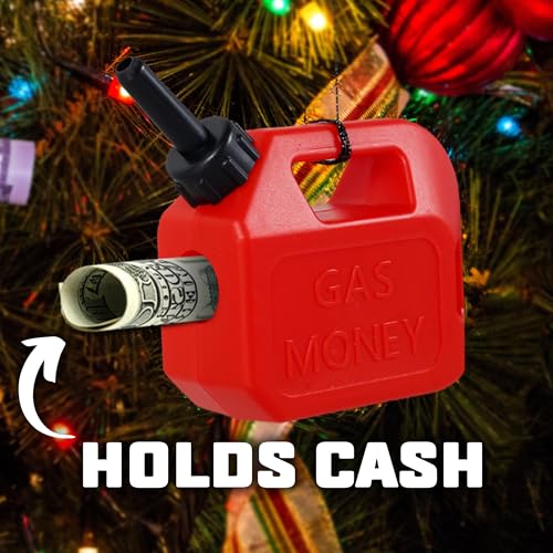 Gas Money Gift Can - Funny Cash Holder Christmas Ornament for Students