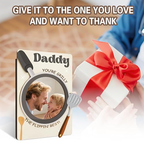 Dad Magnetic Picture Frame for Refrigerator - Father's Day Gift