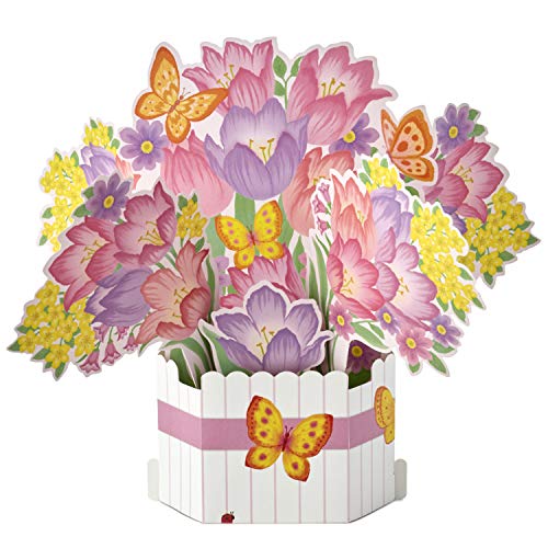 Hallmark 3D Pop-Up Easter Card with Bouquet of Flowers