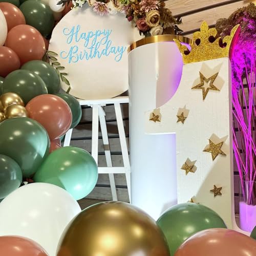 Pink & Green Balloon Garland Kit - 60pcs Sage & Dusty Pink Party Decor