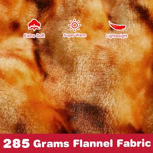 Jorbest Cookie Baby Blanket - 36 Inch Soft Flannel Swaddle in Dark Brown