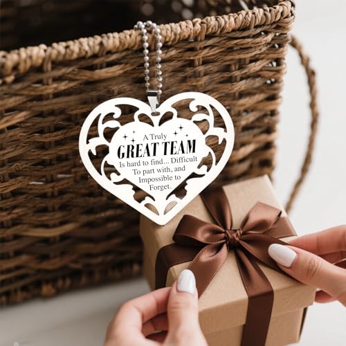 Heart Shaped Stainless Steel Team Appreciation Gift Ornament