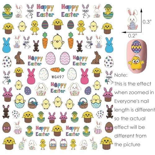 St. Patrick's Day & Easter 3D Self-Adhesive Nail Art Stickers Decals