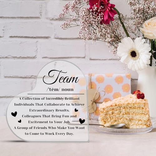 Inspirational Acrylic Sign for Team Appreciation Gifts