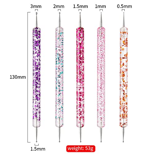 ZEOHBETY Nail Art Brushes Set - Professional Nail Design & Painting Tools