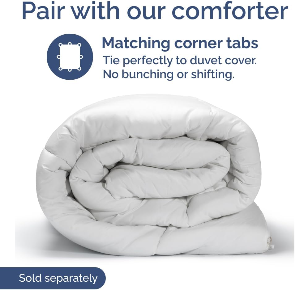 Queen Duvet Cover Set by [Brand Name] - Extra Soft Hotel Luxury 90" x 90" with 2 Pillow Shams | Easy Care, Fade-Free, Zipper Closure - Comfy & Breathable (Ice Blue)