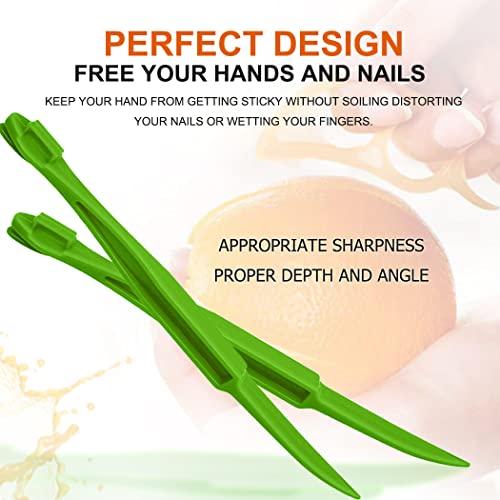 Citrus Peeler Tool - Easy Plastic Orange and Lemon Cutter