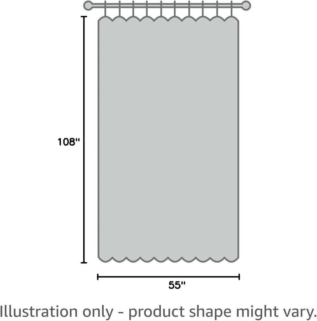 NICETOWN Blackout Curtains - Energy Saving Thermal Insulated Drapes | 55" x 108", Grey, 1 Pair