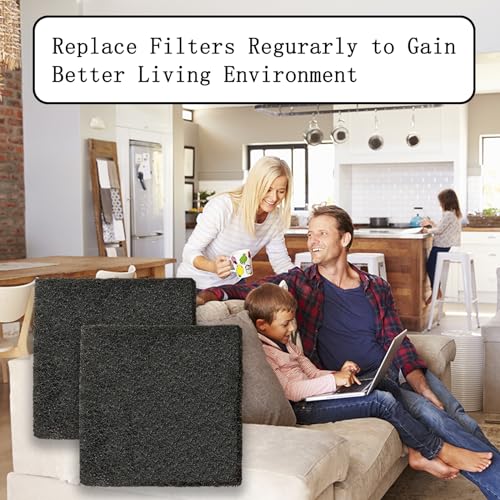 8 Pack Activated Carbon Trash Can Filters for EKO & Simpli-Magic Bins - Odor Control