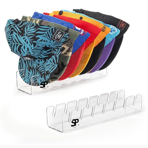 Clear Acrylic Hat Stand Organizer for Baseball Caps - 2 Pack