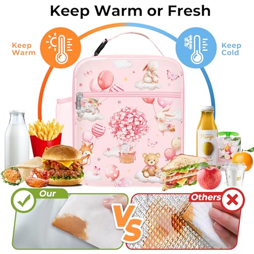 Clastyle Insulated Lunch Box for Kids - Balloon Animal Print