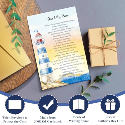 Sentimental Father's Day Card for Adult Son from Parents