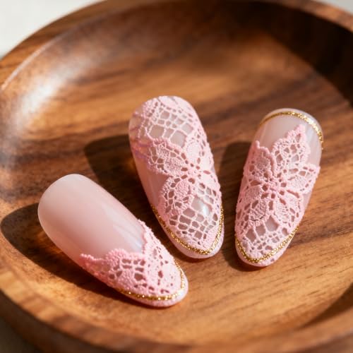 Sinbana 3D Lace Silicone Nail Mold for Y2K Manicure DIY Art