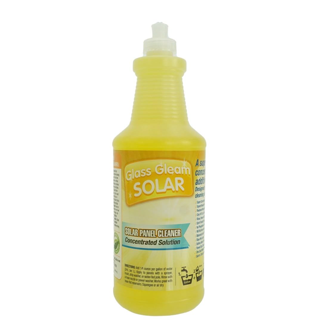 Titan Laboratories Glass Gleam Solar - Solar Panel Cleaner - Highly Concentrated - 1 Gallon Makes 500 Gallons of RTU Product (1 Quart)