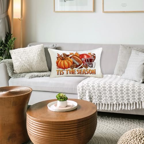 Fall Pillow Cover 12x20 - Tis The Season Pumpkin Decor