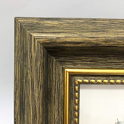 4x4 Gold Edge Picture Frame with Plexiglass Display - AMHOME