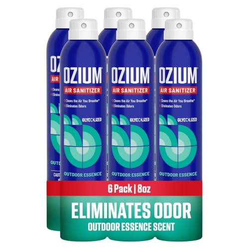 Ozium Outdoor Essence 8 Oz Air Sanitizer & Odor Eliminator Spray - Pack of 6