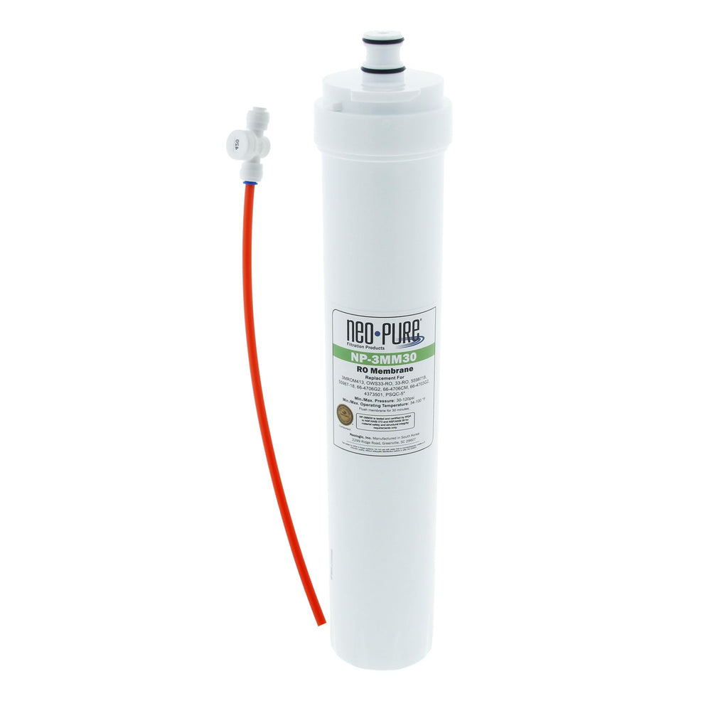 Neo-Pure NP-3MM30 SQC Compatible Membrane 30GPD Replaces the Water Factory Systems 66-4706G2 Filter Cartridge, used in the Water Factory Systems SQC3 and SQC4 RO Systems. (Compatible Membrane, 30 GPD)