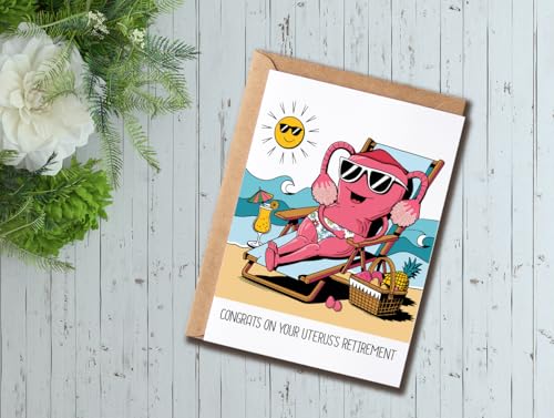 Funny Hysterectomy Retirement Card - Congrats on Your Uterus