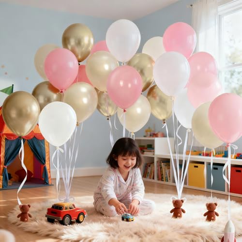 60Pcs Nude Dusty Pink Balloon Set for Weddings & Parties