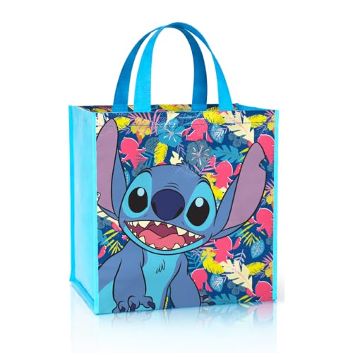 Disney Stitch Tote Bag Set - 2 Large Reusable Grocery Bags