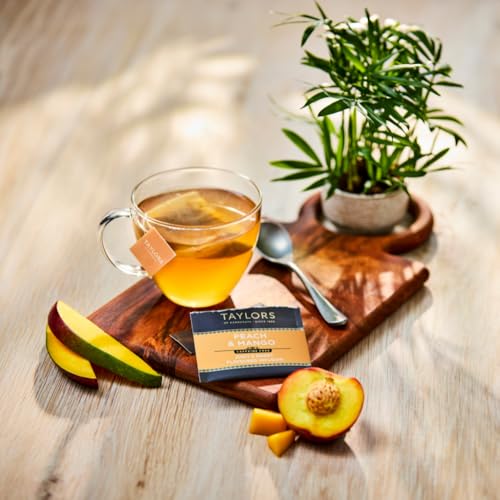 Taylors of Harrogate Peach & Mango Herbal Tea - 20 Individually Wrapped Teabags
