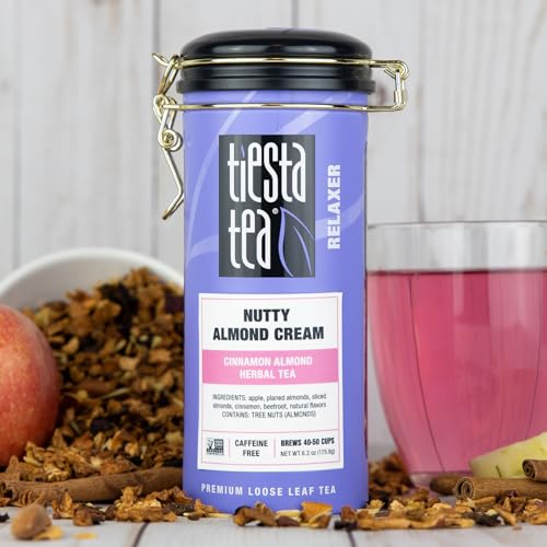 Tiesta Tea Nutty Almond Cream Loose Leaf Tea - Tin & Refill Set