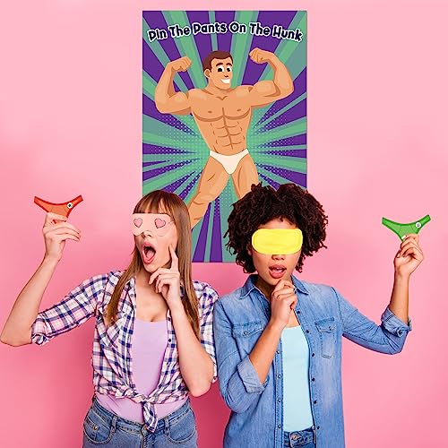 Pin The Pants On The Hunk Game for Bridal Shower & Bachelorette Party