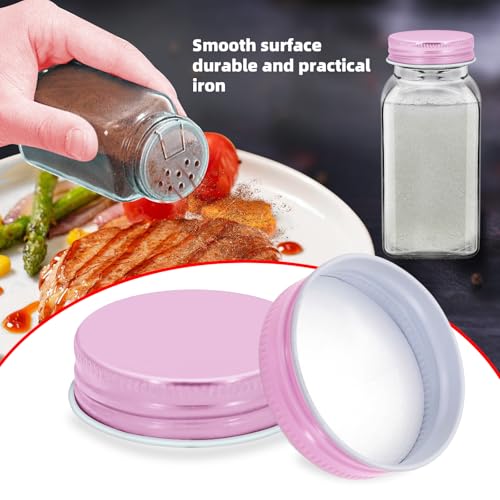 6 Pcs Iron Spice Jar Lids Airtight Replacement Caps for 4 oz and 6 oz Jars