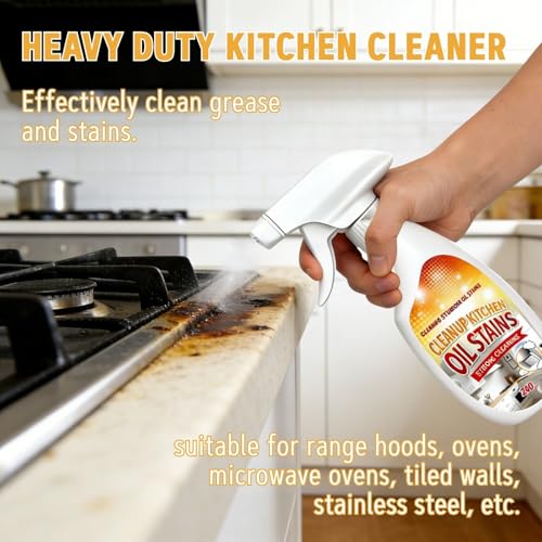 Heavy Duty Kitchen Oil Stain Cleaner Spray - 240ml Multipurpose